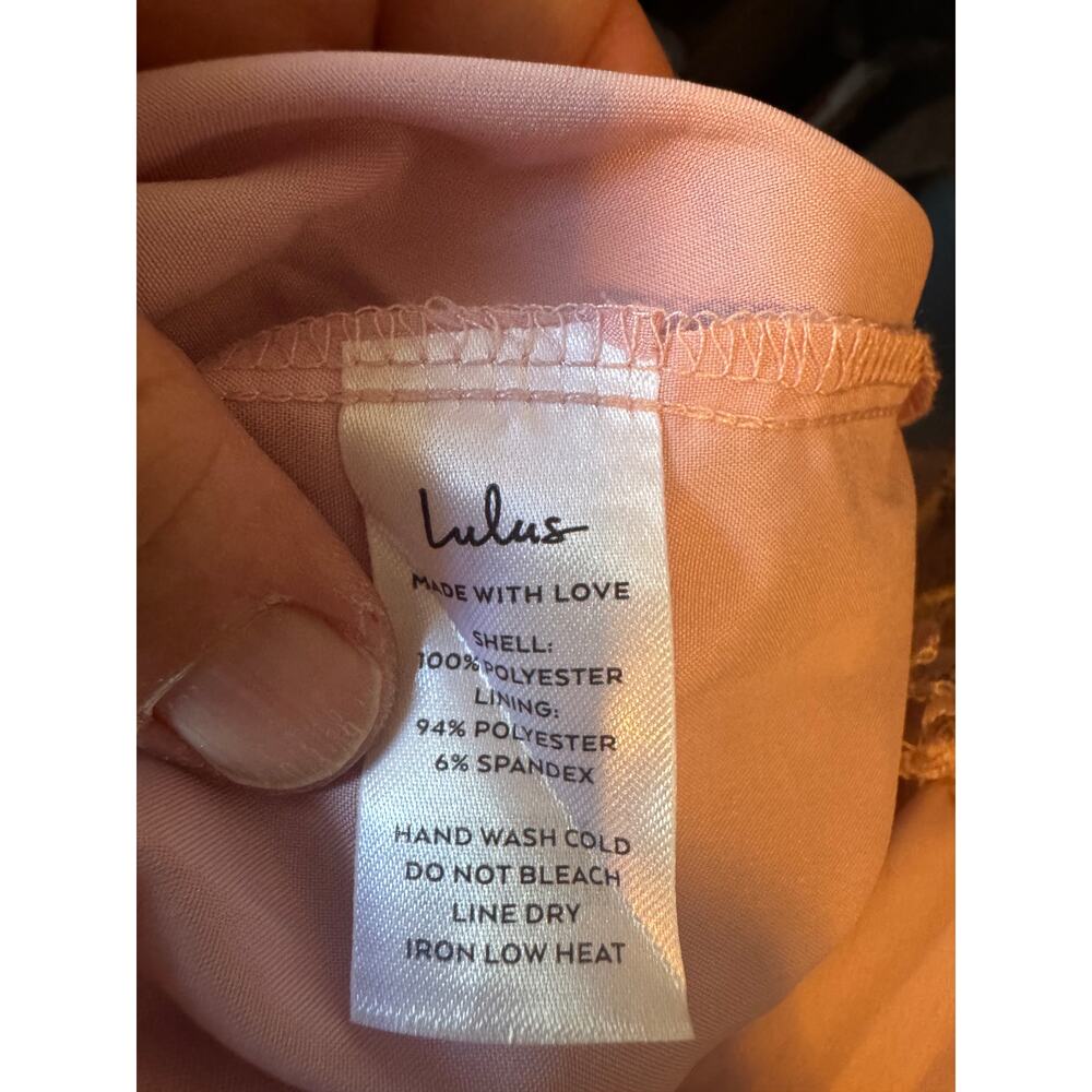 NWT Lulus Gentle Charm Mauve Floral Print Pleated Tiered Midi Dress Size M - Picture 5 of 6